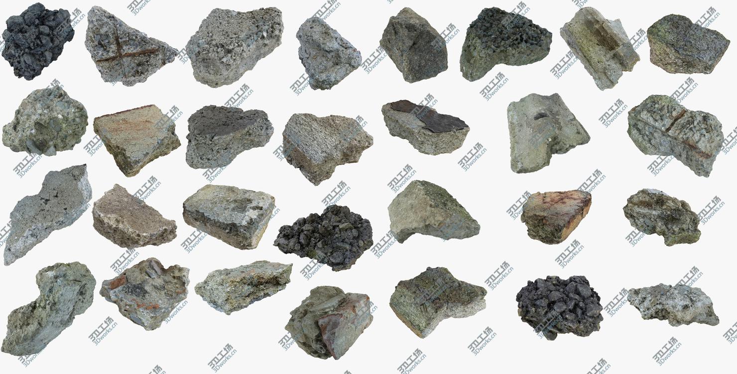 images/goods_img/202104023/Realistic Stone Debris Piece Complete Collection highway road tarmac/4.jpg